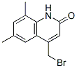 CAS 登录号：23976-55-8， 4-溴甲基-6,8-二甲基-2(1H)-喹诺酮