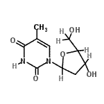 CAS#: 240407-53-8, 1-{2-[(5-<Sup>13</Sup>C)Deoxy]Pentofuranosyl}-5-Methyl-2,4(1H,3H)-Pyrimidinedione