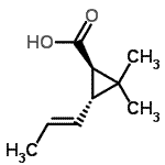 CAS#: 240494-66-0, (1R,3R)-2,2-Dimethyl-3-[(E)-Prop-1-Enyl]Cyclopropane-1-Carboxylic Acid