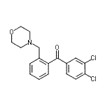 CAS 登录号：24088-69-5， (3,4-二氯苯基)[2-(4-吗啉基甲基)苯基]甲酮