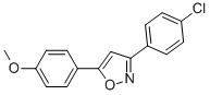 CAS 登录号：24097-19-6， 3-(4-氯苯基)-5-(4-甲氧基苯基)异恶唑
