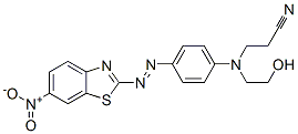 CAS 登录号：24112-29-6， 3-[N-(2-羟基乙基)-4-[(6-硝基苯并噻唑-2-基)偶氮]苯胺基]丙腈