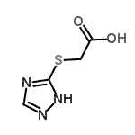 CAS 登录号：24127-58-0， (4H-1,2,4-三唑-3-基硫基)乙酸