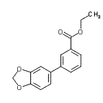 CAS 登录号：24351-55-1， 乙基3-(1,3-苯并二氧戊环-5-基)苯甲酸酯