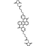 CAS#: 243670-15-7, 1,1'-{(8,16-Dioxo-8,16-Dihydrodibenzo[A,J]Perylene-2,10-Diyl)Bis[Oxy(1-Oxo-4,1-Butanediyl)Oxy]}Di(2,5-Pyrrolidinedione)