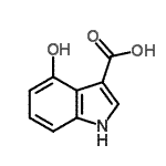 CAS#: 24370-76-1, 4-Hydroxy-1H-Indole-3-Carboxylic Acid