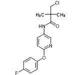 CAS#: 243963-12-4, 3-Chloro-N-[6-(4-Fluorophenoxy)-3-Pyridinyl]-2,2-Dimethylpropanamide