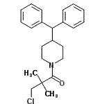 CAS#: 244006-50-6, 3-Chloro-1-[4-(Diphenylmethyl)-1-Piperidinyl]-2,2-Dimethyl-1-Propanone