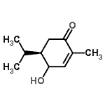 CAS 登录号：244135-17-9， (5R)-4-羟基-5-异丙基-2-甲基-2-环己烯-1-酮