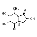 CAS#: 244612-35-9, (2R,5S,6R,7R,8R,8aS)-2,6,7,8-Tetrahydroxy-5-Methylhexahydro-3(2H)-Indolizinone