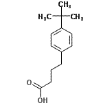 CAS#: 24475-36-3, 4-[4-(2-Methyl-2-Propanyl)Phenyl]Butanoic Acid
