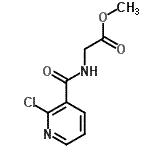 CAS 登录号：245083-04-9， 甲基N-[(2-氯-3-吡啶基)羰基]甘氨酸酯