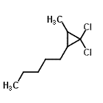 CAS 登录号：24551-85-7， 1,1-二氯-2-甲基-3-戊基环丙烷