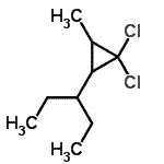 CAS#: 24577-79-5, 1,1-Dichloro-2-Methyl-3-(3-Pentanyl)Cyclopropane
