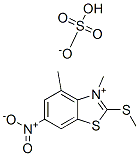 CAS#: 2458-05-1, Methyl 3-methyl-2-(methylthio)-6-nitrobenzothiazolium sulphate