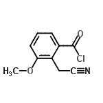 CAS 登录号：24633-69-0， 2-(氰基甲基)-3-甲氧基苯甲酰氯