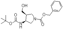 CAS 登录号:246510-69-0, (3S,4S)-3-(叔丁氧羰基氨基)-4-(羟基甲基)吡咯烷-1-羧酸苄酯