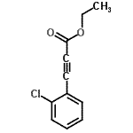 CAS 登录号：24654-09-9， 乙基3-(2-氯苯基)-2-丙炔酸酯