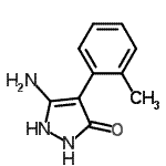 CAS 登录号：247184-07-2， 5-氨基-4-(2-甲基苯基)-1,2-二氢-3H-吡唑-3-酮