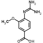 CAS 登录号：247234-23-7， 4-[(二氨基亚甲基)氨基]-3-甲氧基苯甲酸