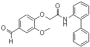 CAS#: 247592-93-4, 2-(4-Formyl-2-Methoxyphenoxy)Acetic Acid, N-(2-Biphenylyl)Amide