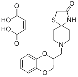 CAS 登录号：24868-62-0， 8-(1,4-苯并二恶烷-2-基甲基)-1-硫杂-4,8-二氮杂螺(4.5)癸烷-3-酮 (Z)-2-丁烯二酸盐(1:1)