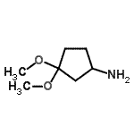 CAS#: 249296-19-3, 3,3-Dimethoxycyclopentanamine