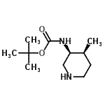 CAS#: 250275-21-9, 2-Methyl-2-Propanyl [(3S,4S)-4-Methyl-3-Piperidinyl]Carbamate