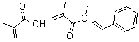 CAS 登录号：25035-81-8， 甲基丙烯酸与苯乙烯和甲基丙烯酸甲酯聚合物