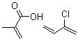 CAS 登录号：25053-30-9， 2-甲基-2-丙烯酸与 2-氯-1,3-丁二烯聚合物