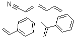CAS 登录号:25120-20-1, 2-丙烯腈与 1,3-丁二烯, 苯乙烯和 (1-甲基乙烯基)苯的聚合物