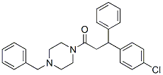 CAS 登录号：25174-65-6， 1-(4-苄基-1-哌嗪基)-3-(4-氯苯基)-3-苯基-1-丙酮