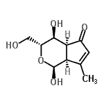 CAS 登录号：251914-61-1， (1S,3R,4S,4aS,7aS)-1,4-二羟基-3-(羟基甲基)-7-甲基-3,4,4A,7A-四氢环戊烯并[c]吡喃-5(1H)-酮