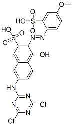 CAS#: 25254-23-3, 7-[(4,6-Dichloro-1,3,5-Triazin-2-Yl)Amino]-4-Hydroxy-3-[(4-Methoxy-2-Sulphophenyl)Azo]Naphthalene-2-Sulphonic Acid