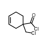 CAS 登录号：25255-57-6， 1-(氯甲基)-3-环己烯-1-甲酰氯
