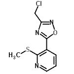 CAS#: 252914-65-1, 3-[3-(Chloromethyl)-1,2,4-Oxadiazol-5-Yl]-2-(Methylsulfanyl)Pyridine