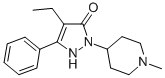 CAS 登录号:2531-04-6, 4-乙基-2-(1-甲基哌啶-4-基)-5-苯基-1H-吡唑-3-酮