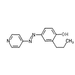 CAS 登录号：253124-08-2， 2-丙基-4-[(E)-4-吡啶基偶氮]苯酚