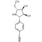 CAS#: 253129-07-6, 4-[(2S,3S,4R,5R)-3,4-Dihydroxy-5-(Hydroxymethyl)-2-Pyrrolidinyl]Benzonitrile