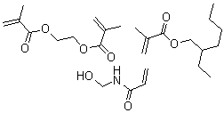 CAS#: 25322-90-1, 2-Methyl-2-Propenoic Acid 1,2-Ethanediyl Ester Polymer With 2-Ethylhexyl 2-Methyl-2-Propenoate And N-(Hydroxymethyl)-2-Propenamide