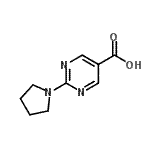 CAS 登录号：253315-06-9， 2-(1-吡咯烷基)-5-嘧啶羧酸