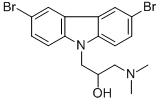 CAS 登录号：253449-04-6， 1-(3,6-二溴-9H-咔唑-9-基)-3-(二甲基氨基)丙-2-醇