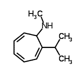 CAS 登录号：25469-07-2， 2-异丙基-N-甲基-2,4,6-环庚三烯-1-胺