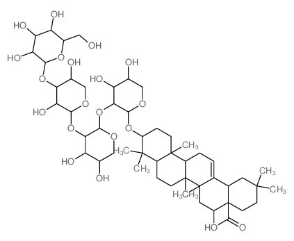 CAS#: 25480-74-4, 3beta-[[2-O-[2-O-[3-O-(beta-D-Glucopyranosyl)-alpha-L-Arabinopyranosyl]-alpha-L-Arabinopyranosyl]-alpha-L-Arabinopyranosyl]Oxy]-16alpha-Hydroxyolean-12-En-28-Oic Acid