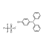 CAS 登录号:255056-43-0, (4-氯苯基)(二苯基)锍三氟甲烷磺酸酯