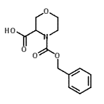 CAS#: 256446-67-0, 4-[(Benzyloxy)Carbonyl]-3-Morpholinecarboxylic Acid