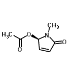 CAS 登录号：256458-27-2， (2R)-1-甲基-5-氧代-2,5-二氢-1H-吡咯-2-基乙酸酯