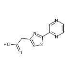 CAS#: 256529-20-1, [2-(2-Pyrazinyl)-1,3-Thiazol-4-Yl]Acetic Acid