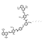 CAS#: 25746-43-4, Tetrapotassium 3-({4-[(4-{[3-({4-[(4,8-Disulfonato-2-Naphthyl)Diazenyl]-2-Methoxy-5-Methylphenyl}Carbamoyl)-4-Methoxyphenyl]Diazenyl}Benzoyl)Amino]-5-Methoxy-2-Methylphenyl}Diazenyl)-1,5-Naphthalenedi Sulfonate