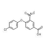 CAS 登录号：257616-46-9， 4-(4-氯苯氧基)-3-硝基苯甲酸